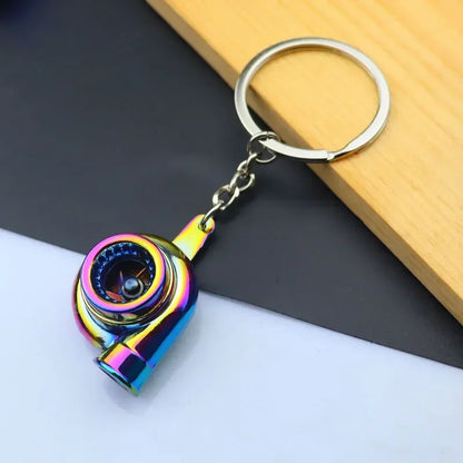 Metal Mini Car Wheel Keychain