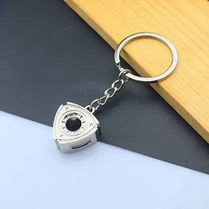 Metal Mini Car Wheel Keychain