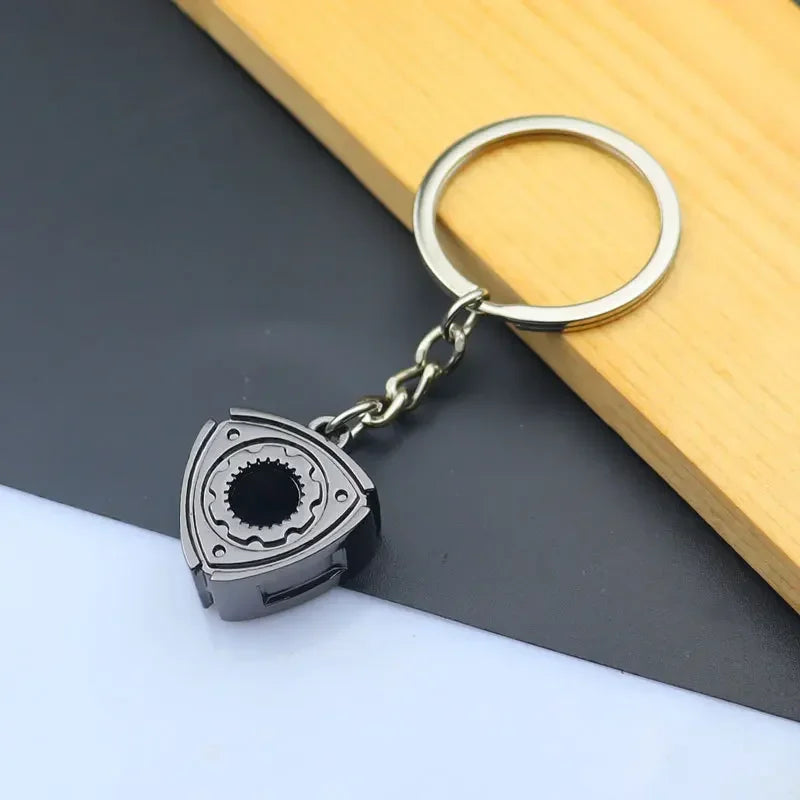 Metal Mini Car Wheel Keychain