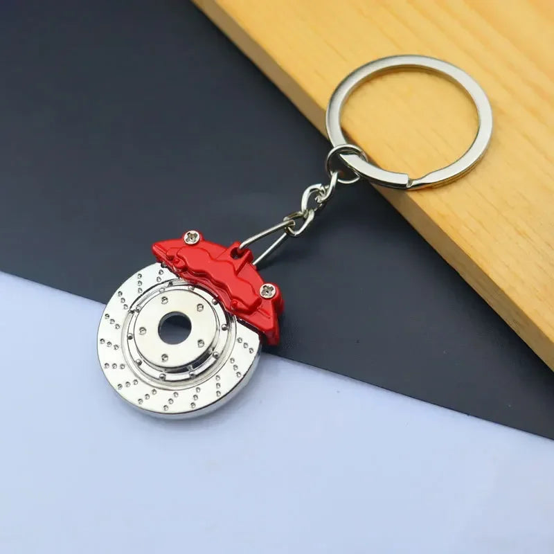 Metal Mini Car Wheel Keychain