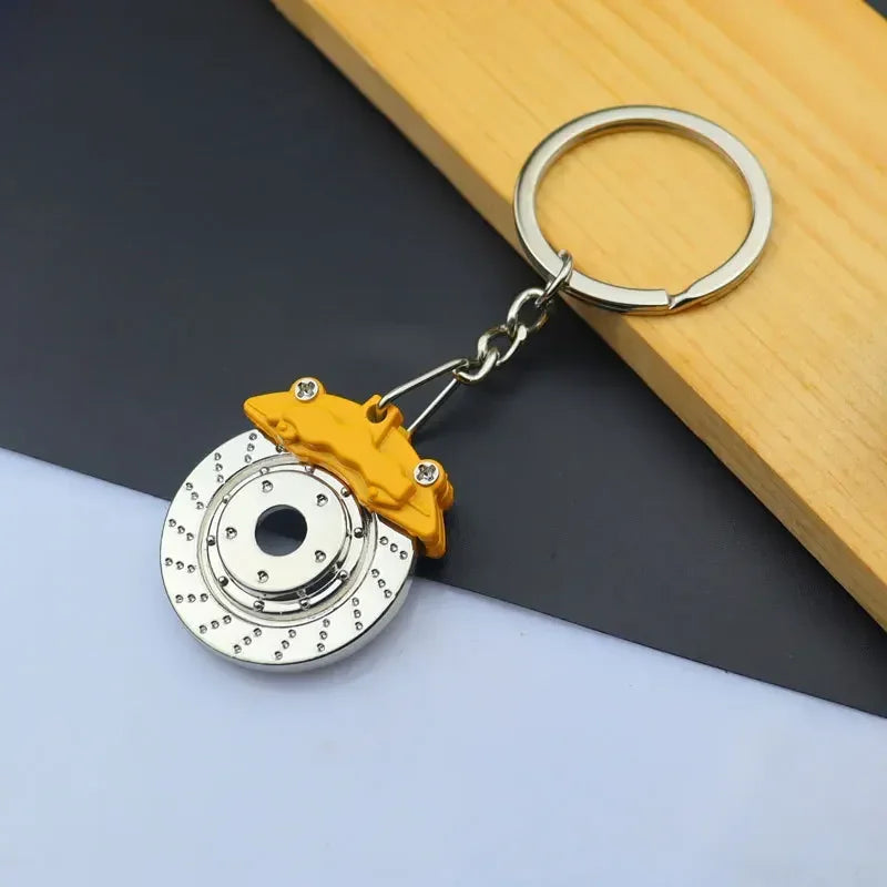 Metal Mini Car Wheel Keychain