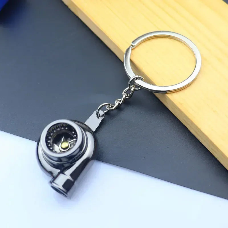 Metal Mini Car Wheel Keychain