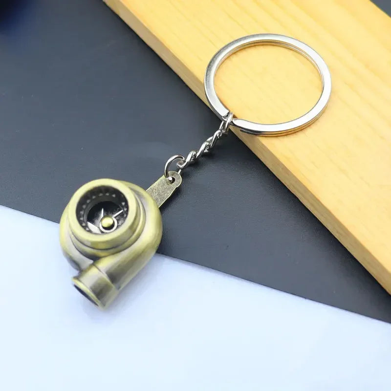 Metal Mini Car Wheel Keychain