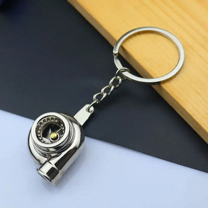 Metal Mini Car Wheel Keychain