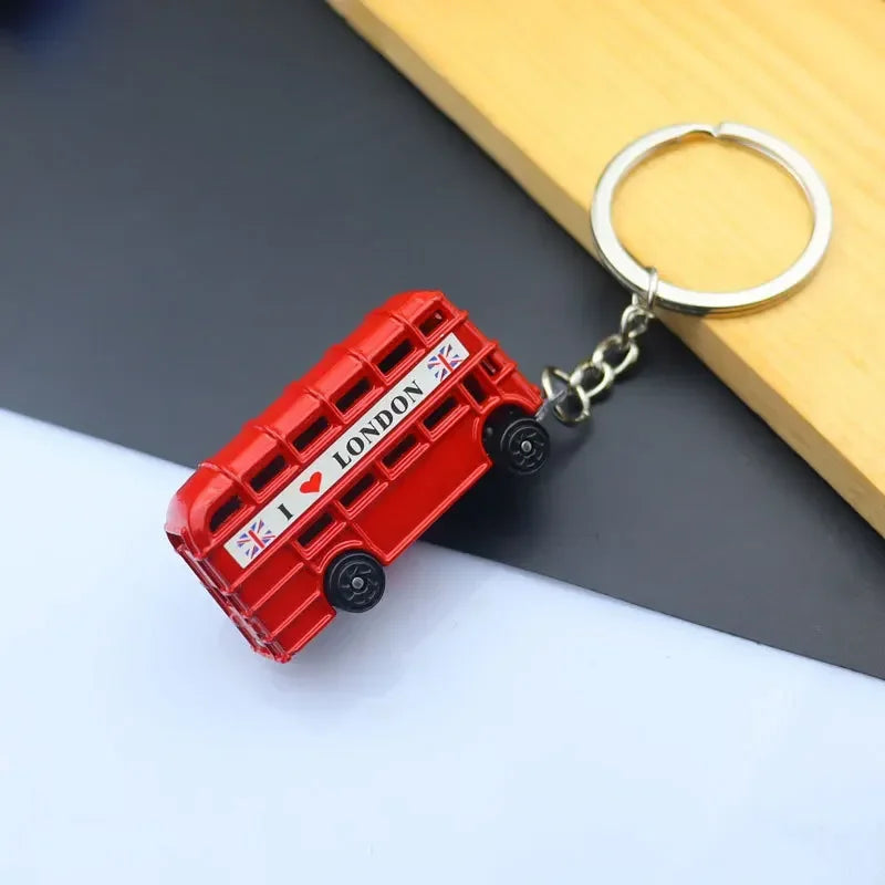 Metal Mini Car Wheel Keychain