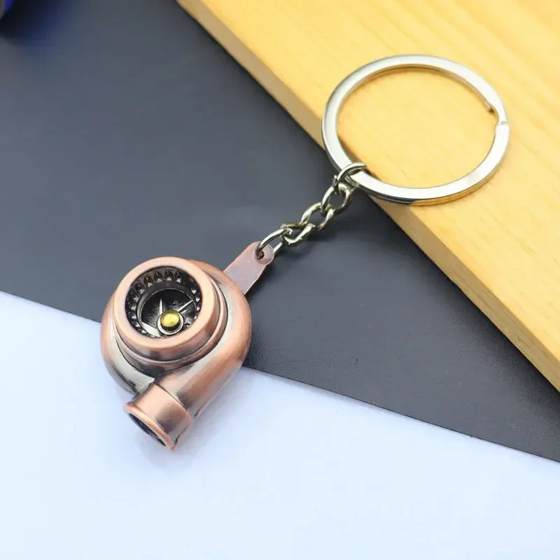 Metal Mini Car Wheel Keychain